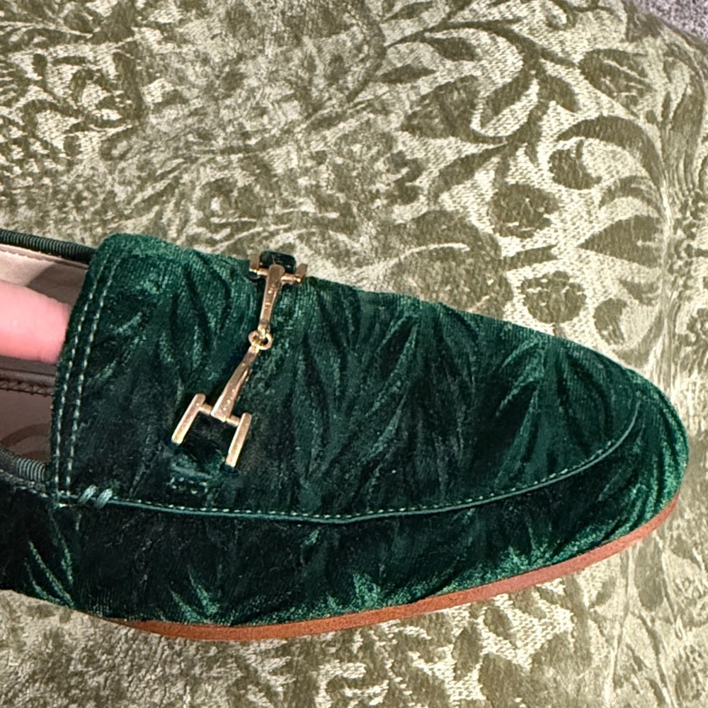 Sam Edelman Emerald Velvet Loafers - Picture 6 of 6